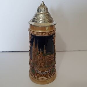 Vintage Gerzit Germany original.  Beer stein. Landmarks